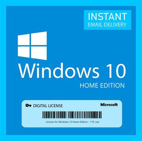 Windows 10 Home License Key For 1 Year (Globale)