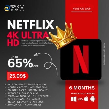 Netflix Subscription Premium (6 Months)